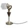 1930s Secession brass and glass desk lamp, Czechoslovakia