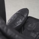 Fauteuil à oreilles en cuir DS-23 de Franz Josef Schulte pour De Sede, 1980