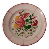 Plate earthenware of the East Strasbourg or Lunéville XIXth