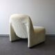 Paire de fauteuils Alky vintage en acier et laine bouclette par Giancarlo P
