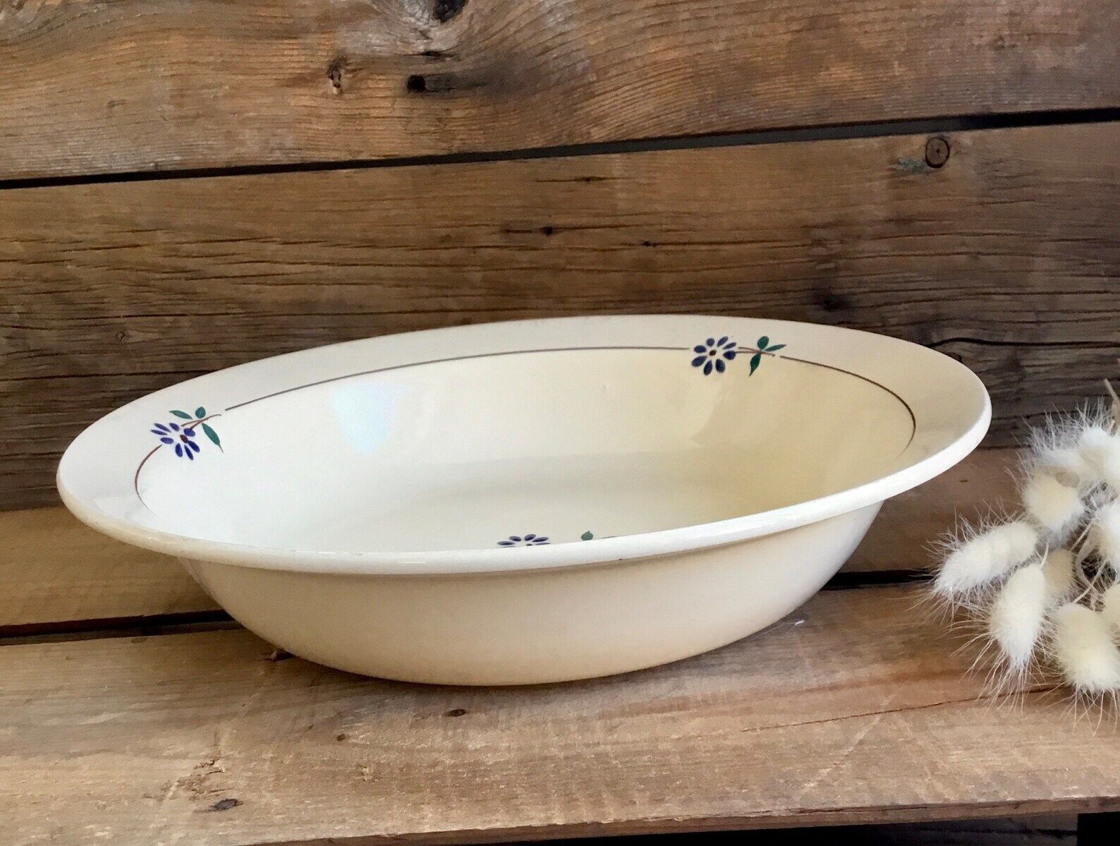 Hollow dish Moulin des Loups Orchies vintage