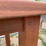 Vintage solid teak table 135x79cm an80