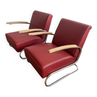 Hynek Gottwald, Pair of Cantilever Armchairs EK34, 1930s