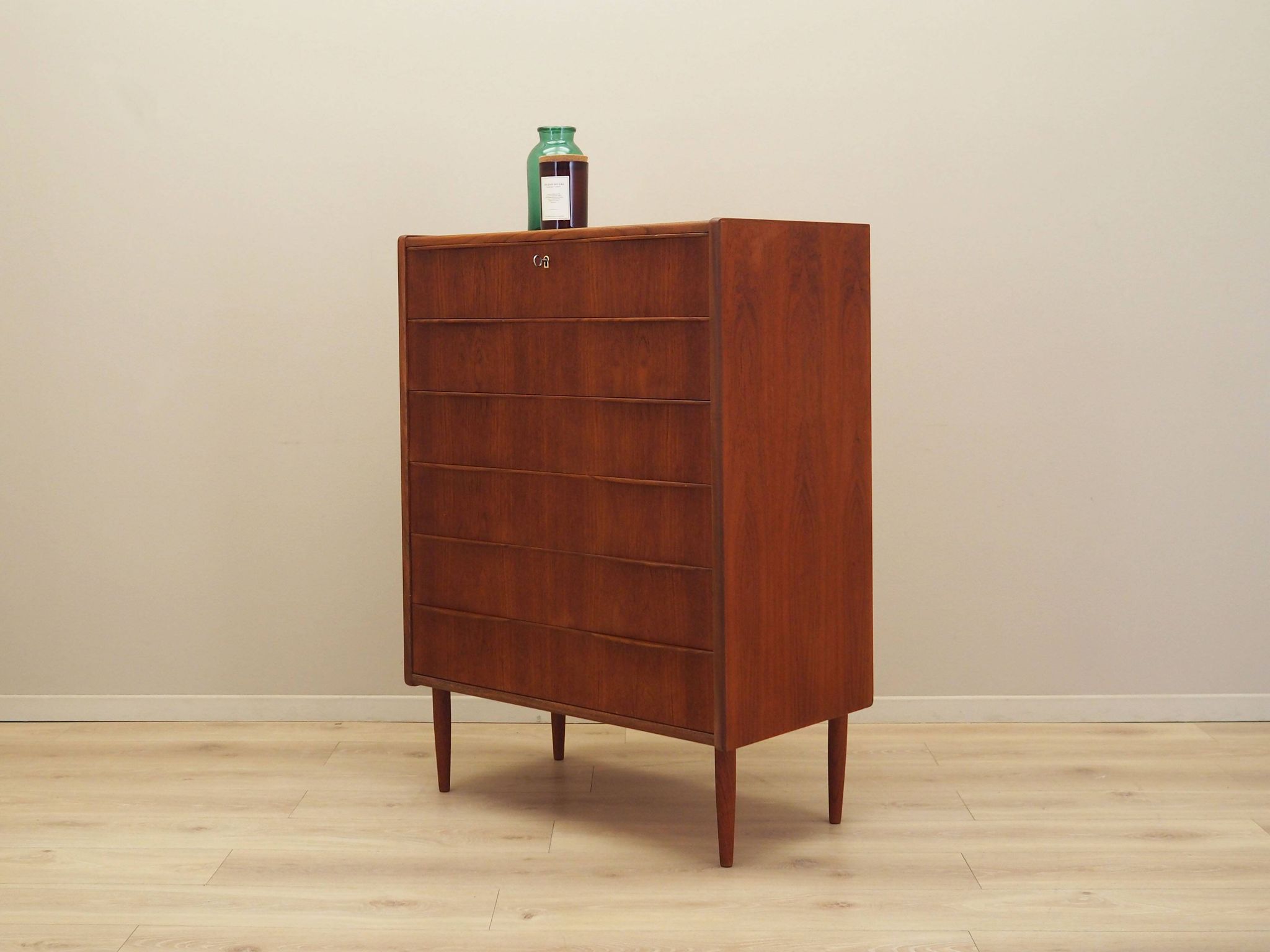 Teak chest of drawers, Danish design, 1970s, production: Denmark