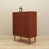 Teak chest of drawers, Danish design, 1970s, production: Denmark