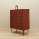 Teak chest of drawers, Danish design, 1970s, production: Denmark