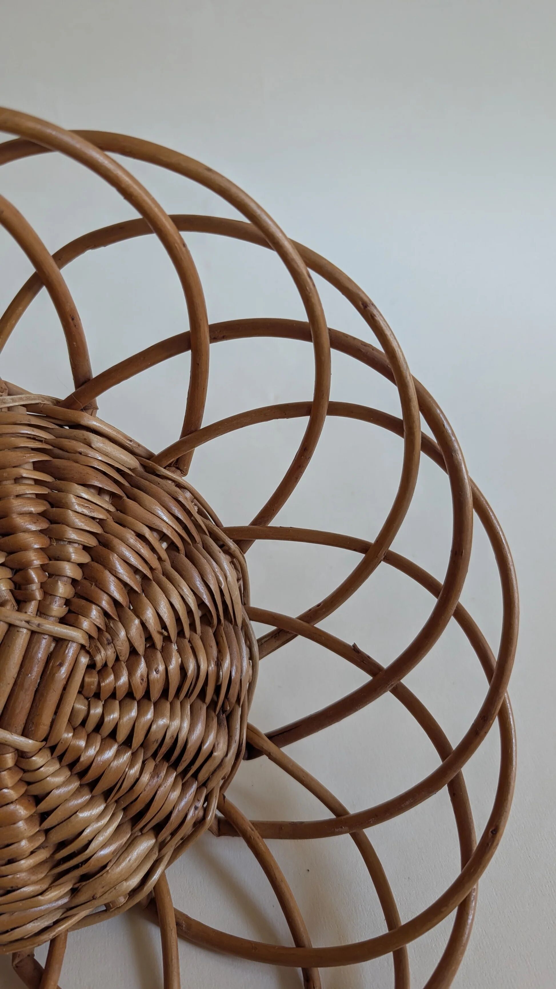 Vintage woven wicker basket