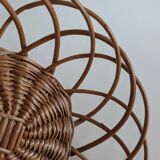 Vintage woven wicker basket
