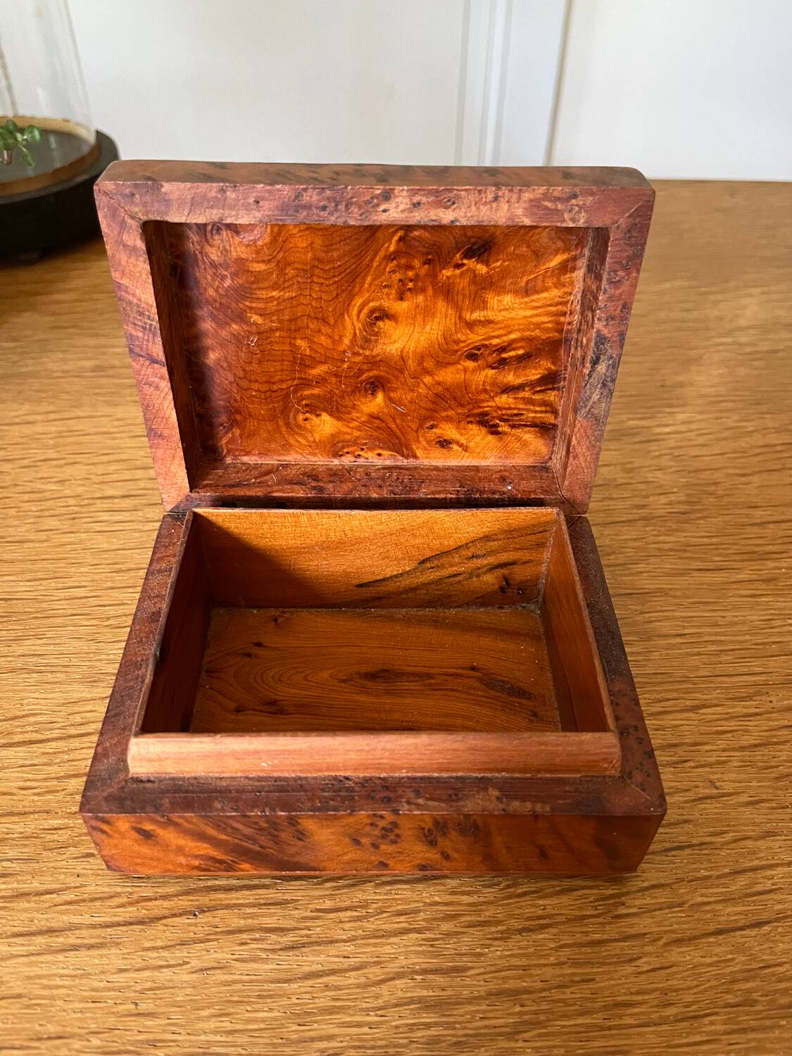 Rectangular wooden box