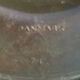 Art deco danish two-armed candleholder by Just Andersen in Disko Metal