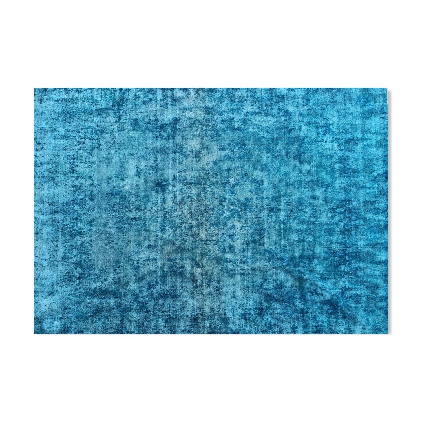Blue vintage carpet 182 x 261 cm