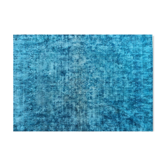 Blue vintage carpet 182 x 261 cm