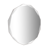 Starry bevelled mirror 37cm