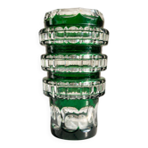 Vase en cristal taillé val saint Lambert années 50