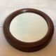Mini oval wooden mirror