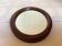 Mini miroir ovale en bois