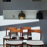 Set de 4 chaises danoises en teck par Henning Kjaernulfs