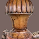 Drum table, 19th century mahogany pedestal table