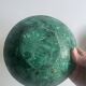 Bowls in natural malachite with brass edges - 1970s