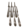 6 silver-plated metal lobster forks by the silversmith Christofle, model Dax.