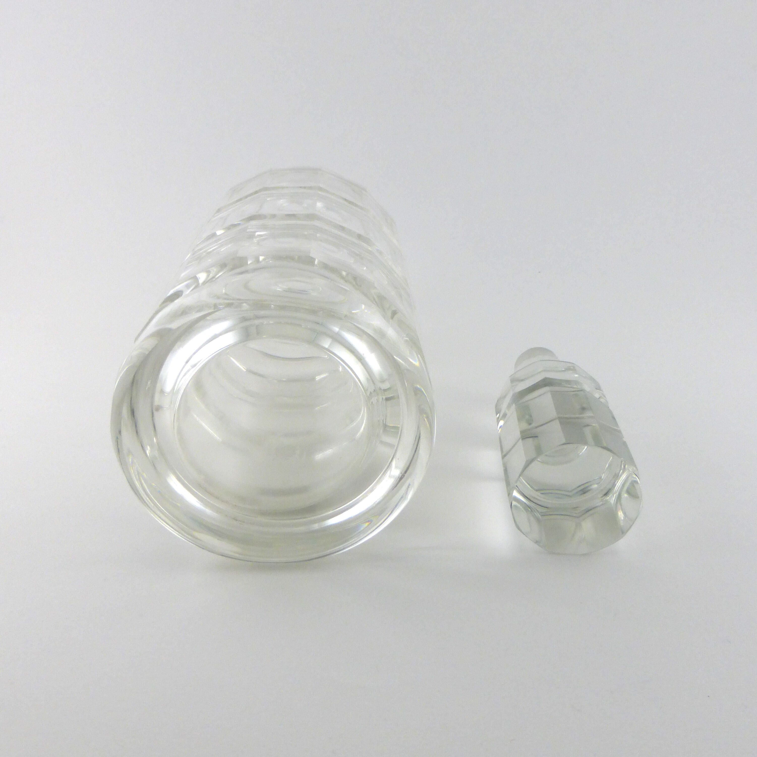 Art deco crystal bottle circa 1930