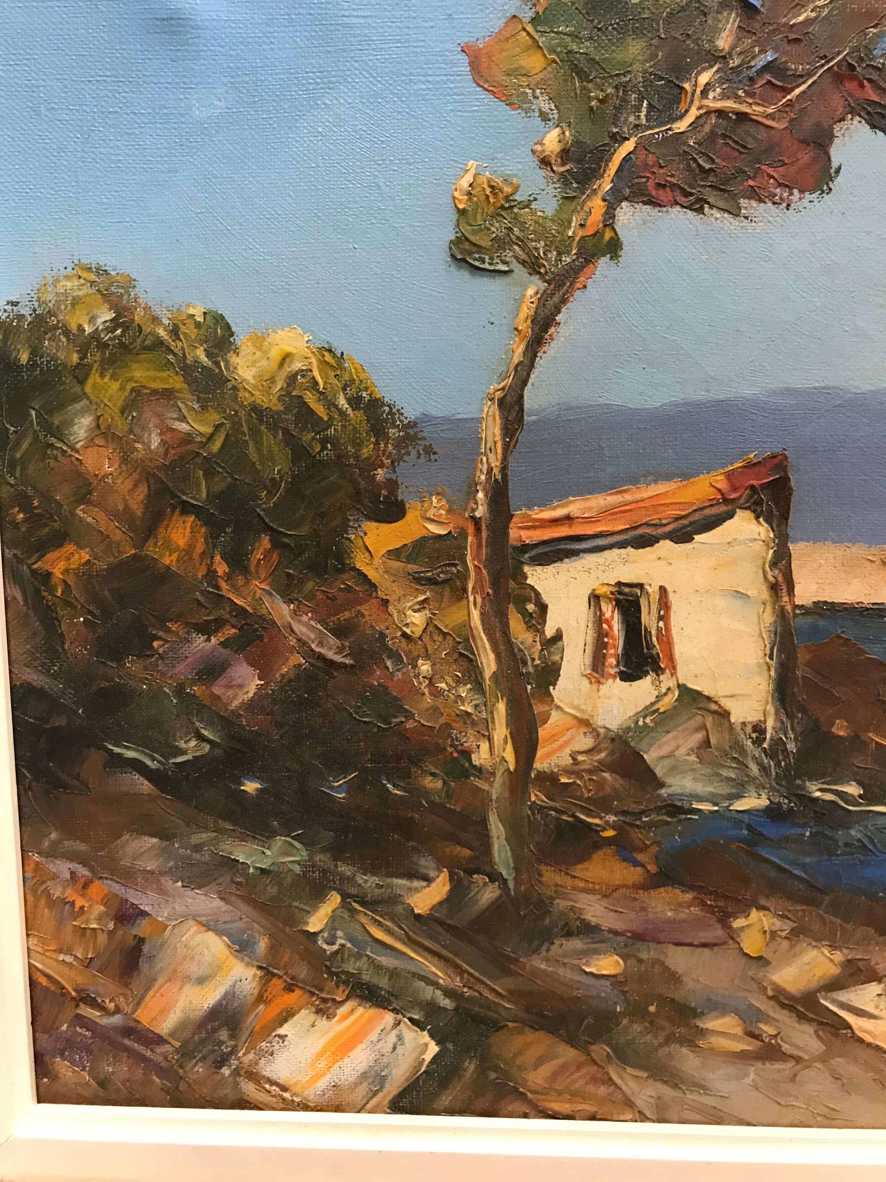 Marine seaside painting