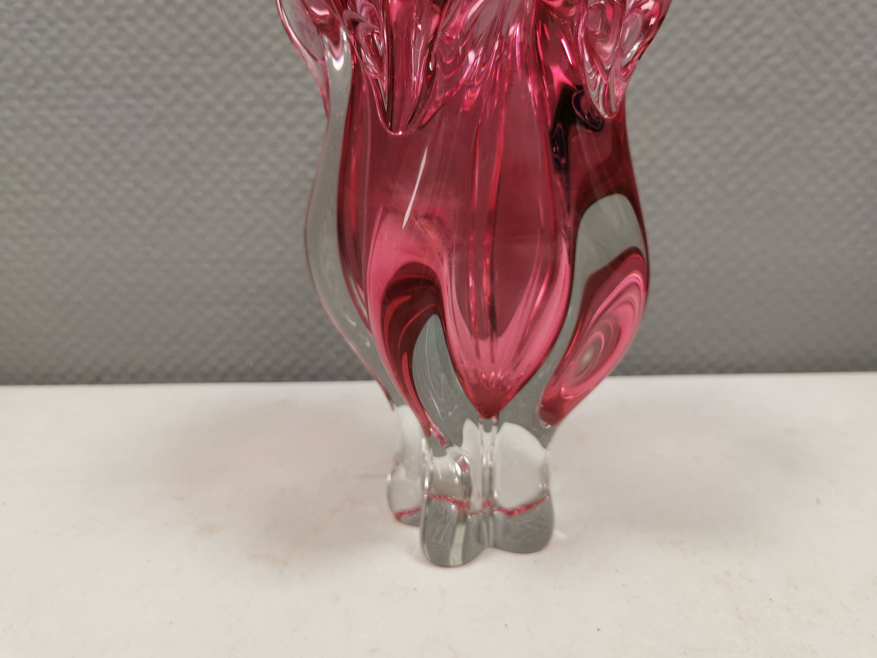 Bohemian glass vase, by Josef Hospodka for Chrisbka Glaswerke 1960s