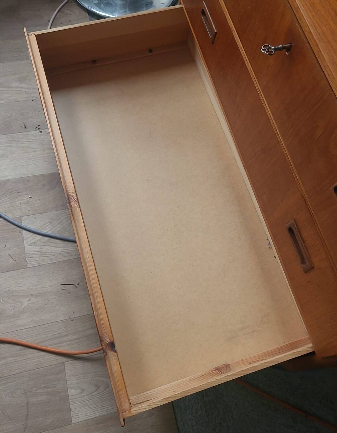 Vintage Scandinavian teak chest of drawers with 3 drawers – 1960s