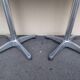 2 outdoor aluminum bistro tables garden terrace
