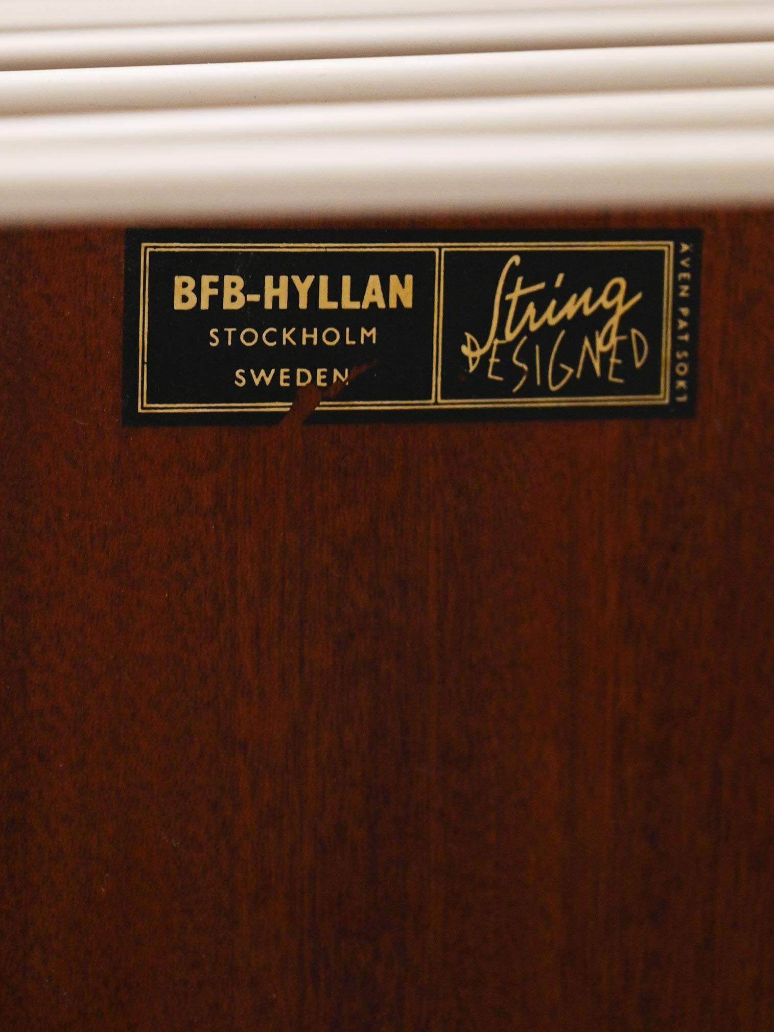 1960s Scandinavian Hylla wall shelf in mahogany