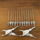 Vintage silver metal shellfish (lobster / crab) set