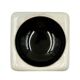 Space age black and white ceramic ashtray / vide poche, Italy 1970s
