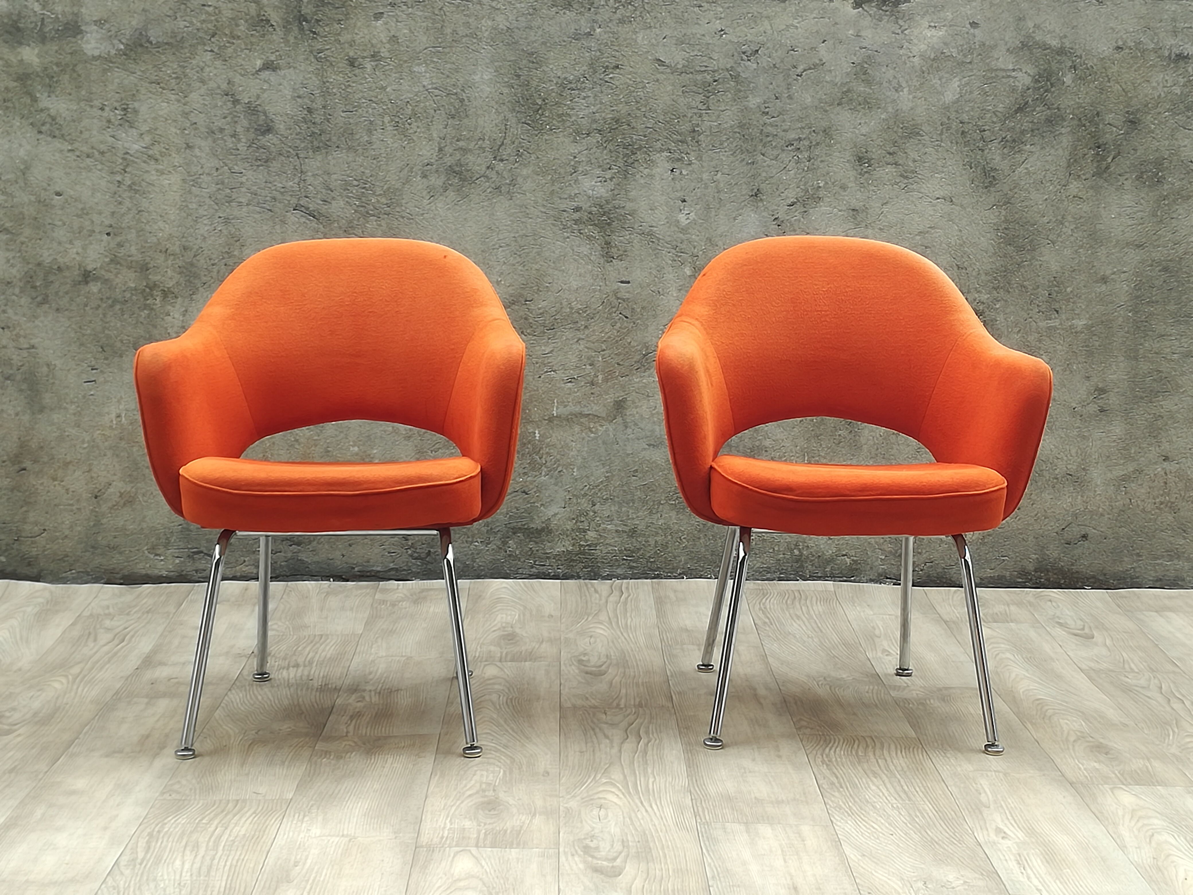 Pair of armchairs "conference" Eero Saarinen for Knoll years 60