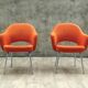 Pair of armchairs "conference" Eero Saarinen for Knoll years 60