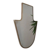 Miroir en laiton, années 50