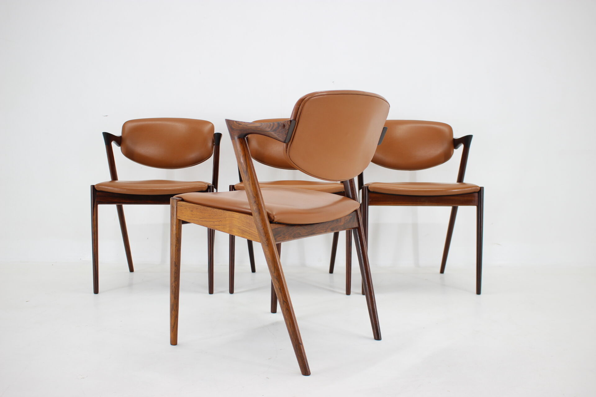1960s Kai Kristiansen Model 42 Dining Chairs in Palisander, set of 4