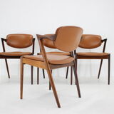 1960s Kai Kristiansen Model 42 Dining Chairs in Palisander, set of 4