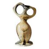 Biomorphic Ceramic Female Form Sculpture Vase Modern Style Europe 20th Cent