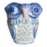 Cache-pot chouette vintage en porcelaine de Chine