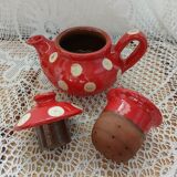 Handmade pottery teapot