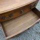 Curved Louis XV style chest of drawers in solid walnut