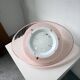 Pink glass wall lamp 1970s Gamma