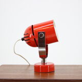 1970s Stanislav Indra Set of Three Red Wall/Table Lamps, Czechoslovakia