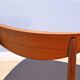 Danish dining chair in teak with new upholstery in black leatherette, 1960s