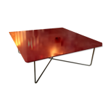 coffee table red lacquer. Model "ORLY" Design Cappellini. 1990