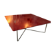 coffee table red lacquer. Model "ORLY" Design Cappellini. 1990