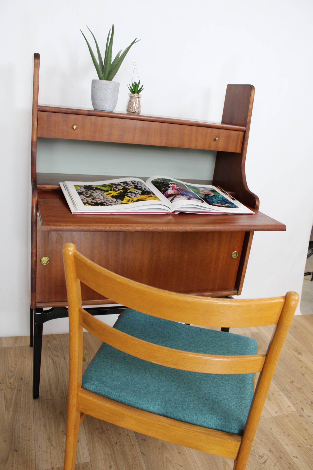 Bureau secretaire teck vintage 1960 danemark