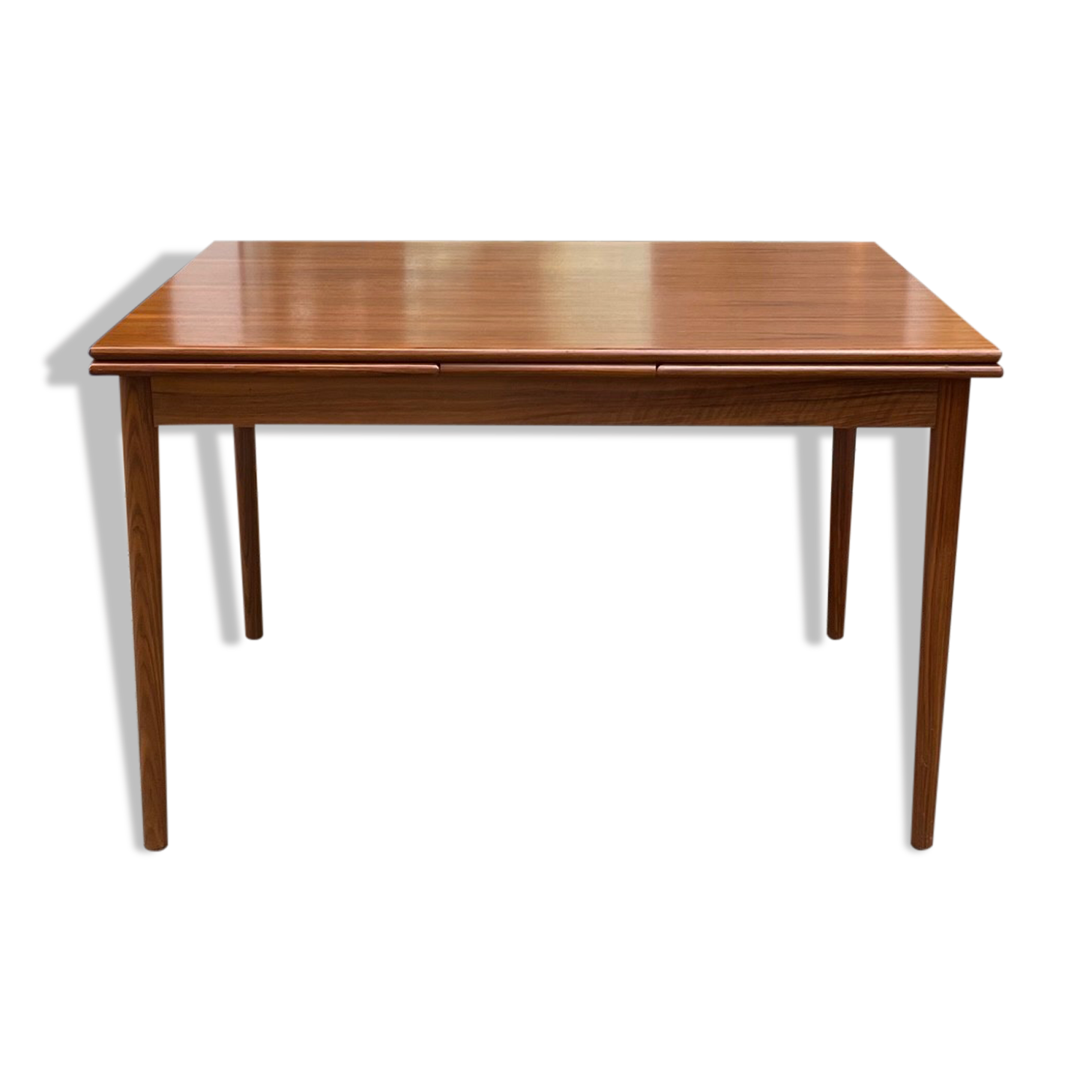 Vintage dining table from the 60s in extendable teak