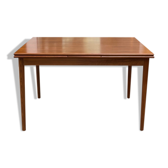 Table de salle à manger vintage des années 60 en teck extensible