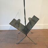 Perforated metal magazine rack 1950